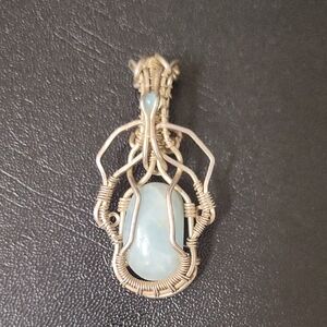 Wire Wrapped Stone Pendant